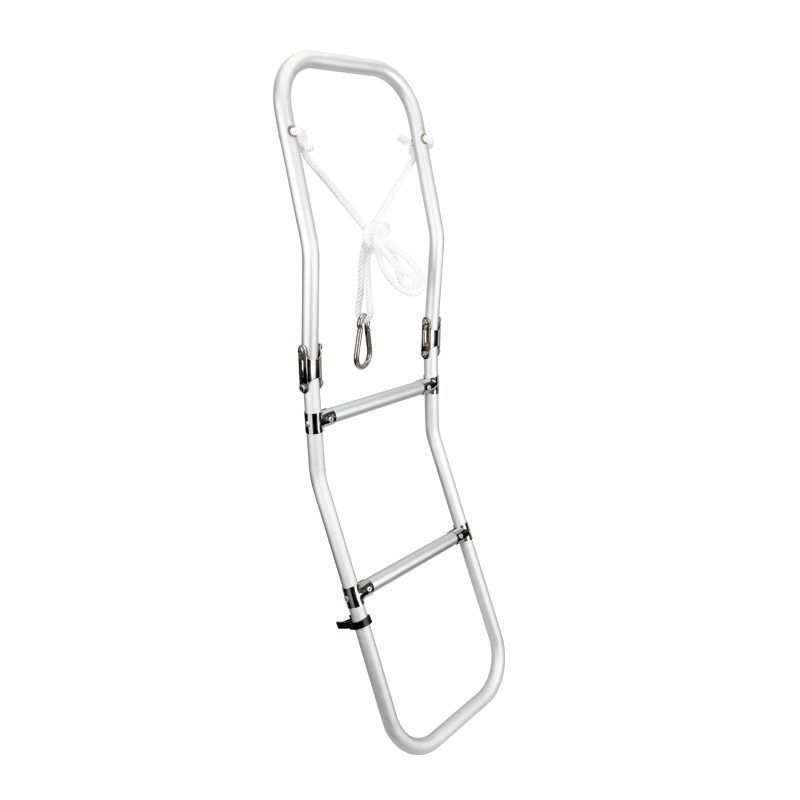[] Foldable Ladder for Inflatable Boats, 3 steps, Aluminium, L1090xW265mm image