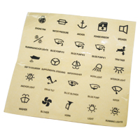 [] Self-adhesive transparent function labels for 99726, 99728-30 - 25pcs Set image