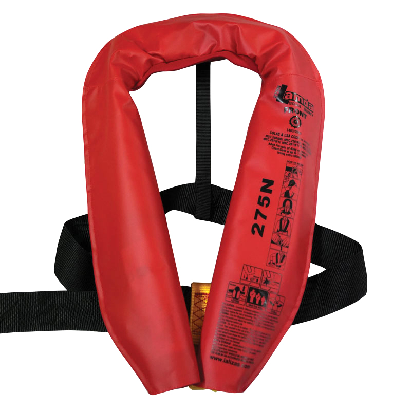 [] LALIZAS Inflatable Lifejacket Lamda, Auto, 275N, w/ Zipper, SOLAS/MED-MER image