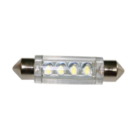 [] Bulb 12V, LED, T11, SV8.5-8, cool white - 4 LEDs, 11x41mm image