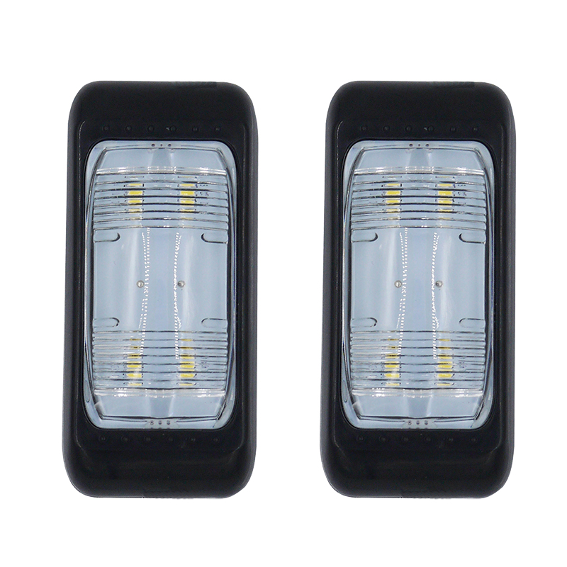 [] SeaPower Dome Light/Trailer Light, 4 LEDs, 12V&28V, Black, Set of 2 pcs image