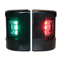 [] FOS LED 12 Starboard & Port Lights 112,5°, Set, with black housing image