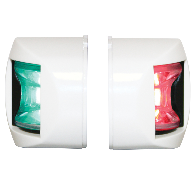 [] FOS LED 12 Starboard & Port Lights 112,5°, Side mounted, Set, with white housing image