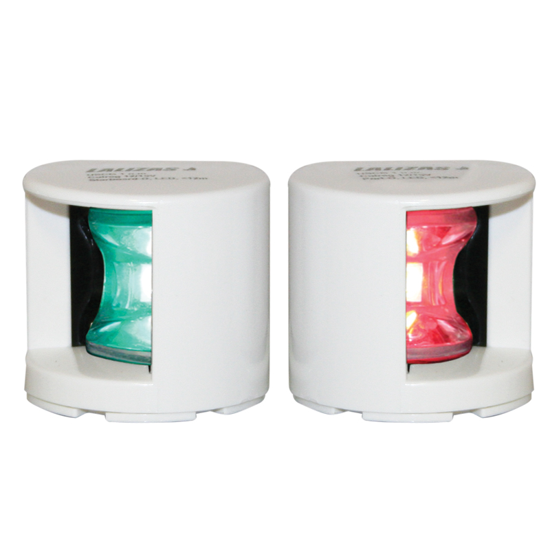 [] FOS LED 12 Starboard & Port Lights 112,5°, Deck mounted, Set, with white housing image
