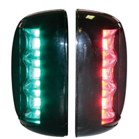 [] FOS LED 20 Starboard & Port Lights 112,5°, Set, with black housing image