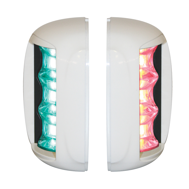 [] FOS LED 20 Starboard  & Port Lights 112,5°, Set, with white housing image