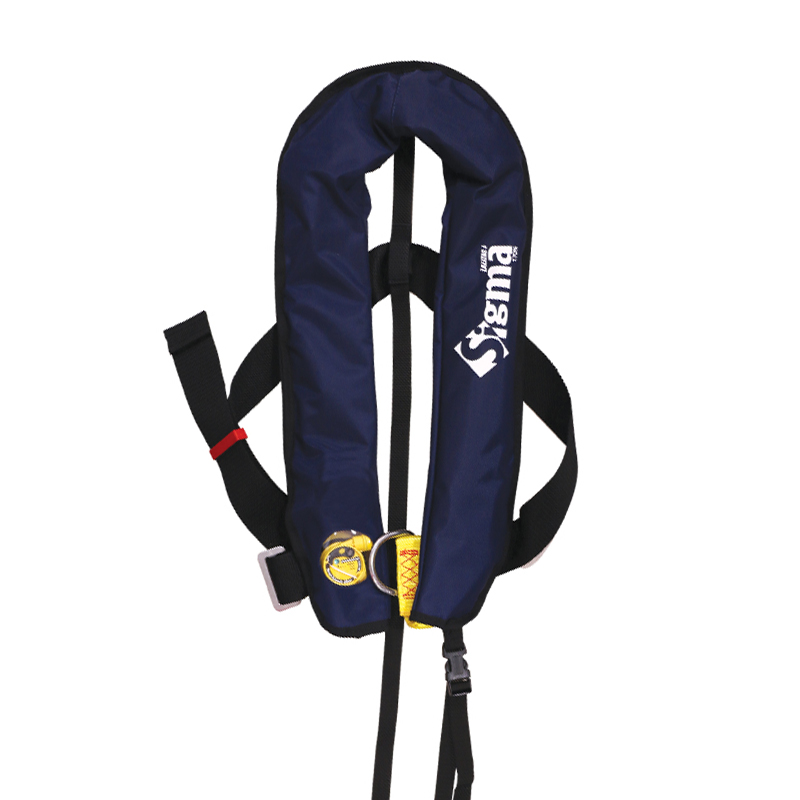 [] Sigma Infl.Lifejacket,Auto,170N, HammarMA1, w/D-ring & Crotch Strap, ISO, Adult, Blue image