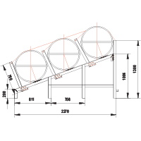 [] Cradle for SOLAS OCEANO, 3-tier, 6-25(A), 6-35(B) image