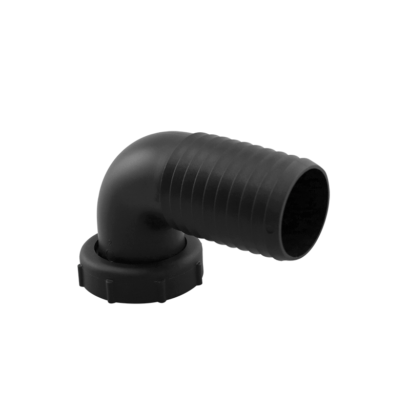[] Inlet Elbow Fitting for 38mm hose,1 1/2" thread tightening ring,black image