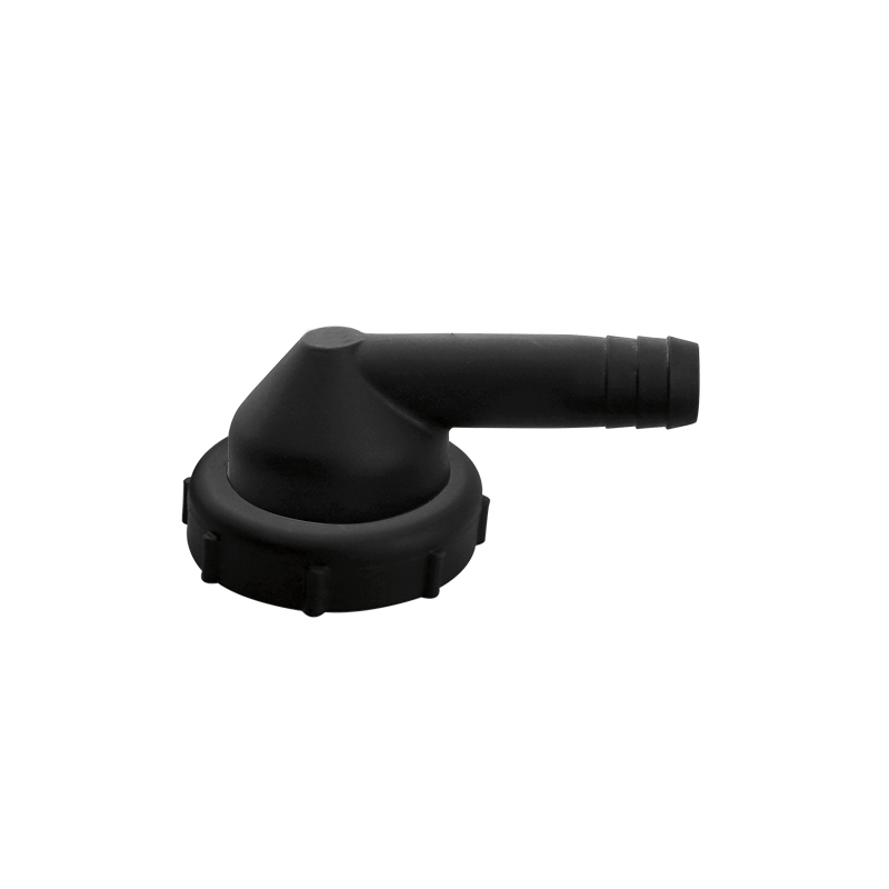 [] "Outlet Elbow Fitting,for Ø 12mm hose,1 1/2" thread tightening ring,black" image