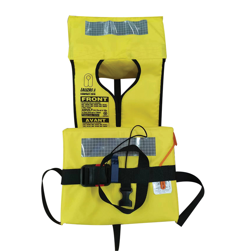 [] LALIZAS Foam Folding Lifejacket Compact, SOLAS/MED-MER, Adult, Yellow image