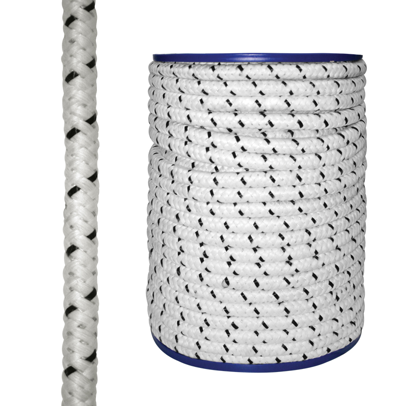 [] CABO Ops purpose rope, diam. 6mm, 20m, white with blue braid image