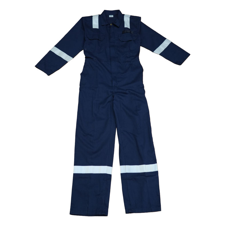 [] Workwear Coverall, Cotton 200gsm, Small, Navy Blue image
