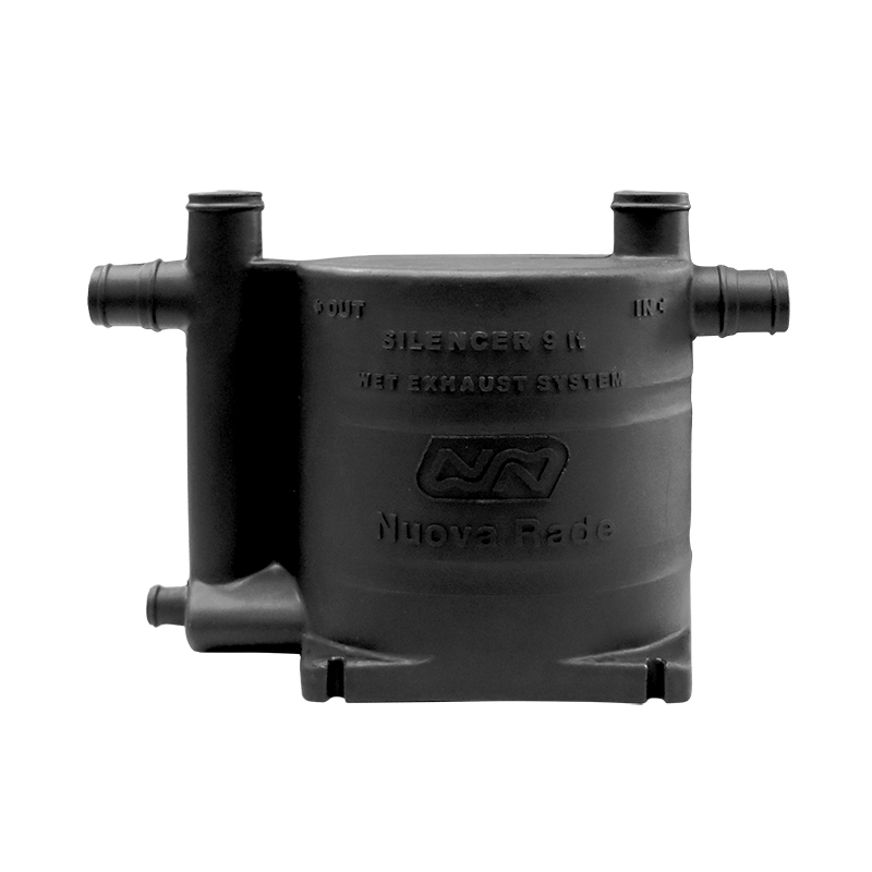 [] Boat Waterlock and Exhaust Silencer 9L, Oval, Black image