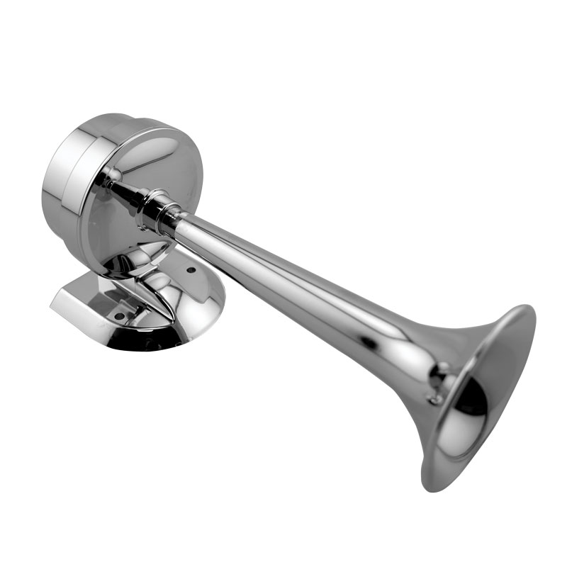 [] Trumpet Electric Horn, Chrome plated image