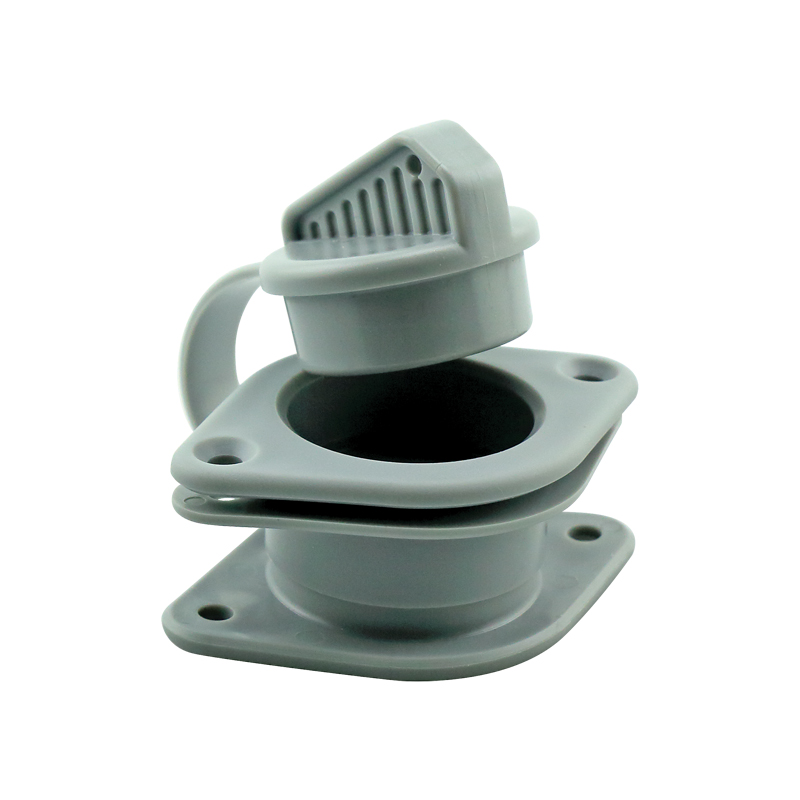 [] Non-return Drain Valve Set, with plug for 25mm Transom, Grey image