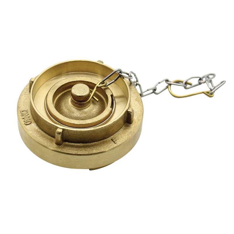 [] Blank Cap & Chain Storz 1 1/2" Brass image