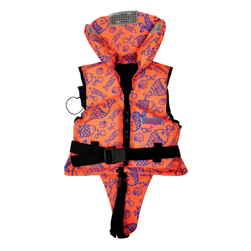 [] LALIZAS Lifejacket, 100N, ISO, Baby, 3-10kg, Fluo Orange w/Aquatic Pattern image