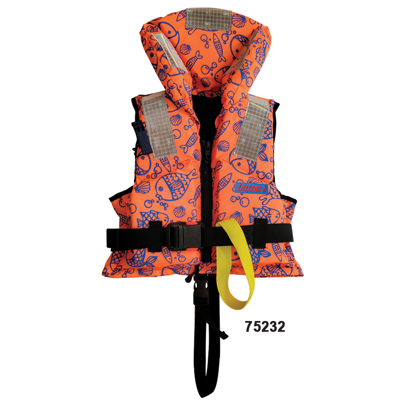 [] LALIZAS Lifejacket, 150N, ISO, Child, 30-40kg, Fluo Orange w/Aquatic Pattern image