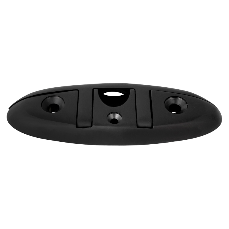 [] Folding Cleat, Inox 316, 152mm (6''), Black image