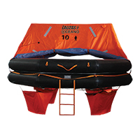 [] LALIZAS Liferaft SOLAS OCEANO,MER,TOB Type,10 prs,canister (A) image