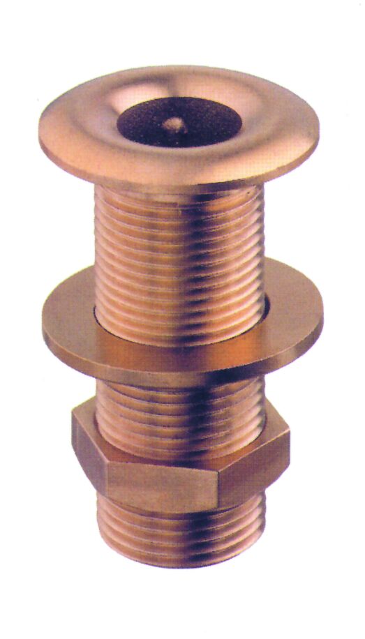 [] Thru-Hull Outlet, Brass, 1'' image