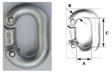[] Chain connector, galvanized, diam. 6mm image
