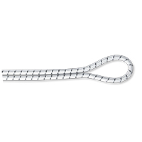[] CABO Marine Shock Cord, w/ Polyester Cover, Ø4mm, White with Black Braid image