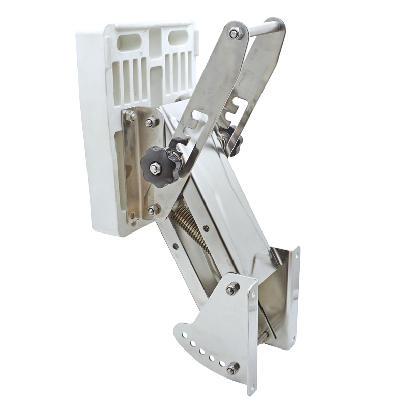 [] Outboard Bracket, Adjustable, w/plastic pad, Inox 316, for engines up to 40kg/20HP image