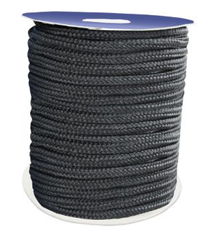 [] Mooring 16-Strand Double Braided Rope, 20mm, Polyester, black image