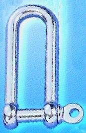 [] Long type D shackle, AISI 316, 4*8*32mm image