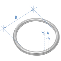 [] Round Ring, Inox 316, 9x90mm image