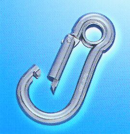 [] Snap hook w/ eye end, Inox 316, Diam. 5mm image