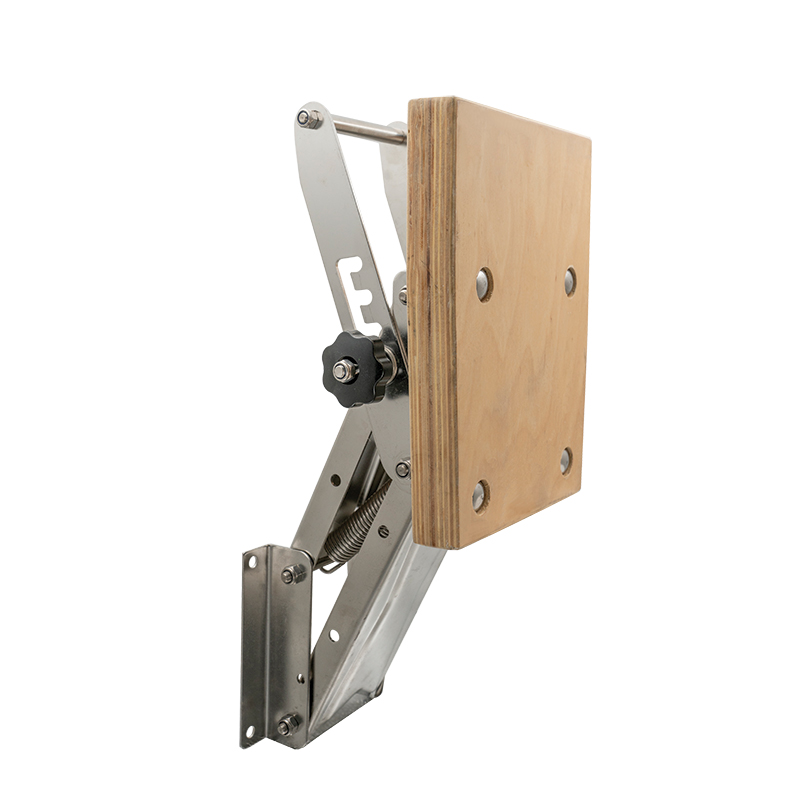 [] Outboard Bracket, Adjustable, w/plywood pad, Inox 316, for engines up to 40kg/20HP image