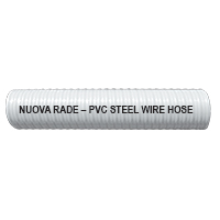 [] Liquid Discharge-Water Delivery Hose PVC, White, Steel Wire Reinforced, Ø15mm, 5/8'' image