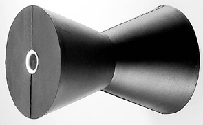 [] Rubber Bow Roller 1,9cm (6/8'') Hole, ∅12,5cm, L17,7cm image