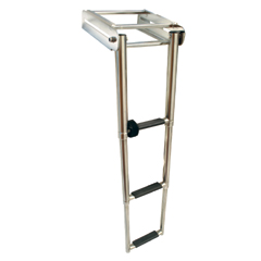 [] Telescopic Ladder for Platform, 3 steps, Inox 316, L879xW222,6mm image