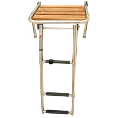 [] Platform w/ telescopic ladder, 450x390mm, Inox 316 image