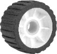 [] Wobble rollers, polymer, bore-black, total diam.111mm, w.76mm, 20mm bore image