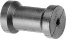 [] Spool keel roller light duty, molder rubber, total diam.76mm, w.102mm, 16mm bore image