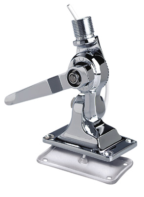 [] 4 Way Ratchet Mount, Glomex, stainless steel electropolished, for 1''x14 thread, locking by handle image