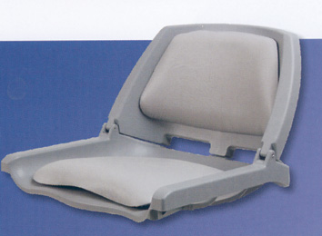 [] Traveller fold-down Chair shell, w/ cushions, grey, Springfield image
