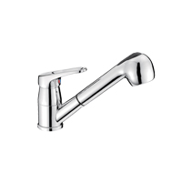 [] Faucet w/ Adjust. Flow Sprayer & Pull-Out Shower Tube 150cm image