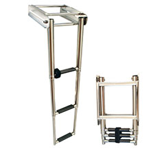 Platform ladder, telescopic, Stainless Steel 316_1182_1182