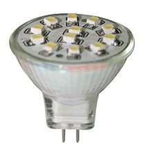 Bulb 12V, LED, MR11, cool white - 12 SMDs_2098_2098