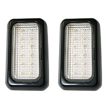 Dome Light / Trailer Light, 12 LEDs, 12V&24V, black (2 pcs set)_2107_2107