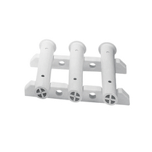 Storage Rack for 3 Rods, Bulkhead mounted, White_2674_2674