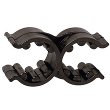 Plastic Support Clip, Double, Adjustable, Black_3235_3235