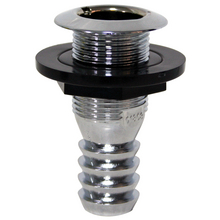 Thru-Hulls with Flush Flange and Hose Barb, Chromed_3733_3733