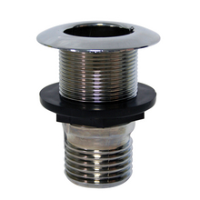 Thru-Hulls with Flush Flange and Hose Barb, Chromed_3733_3734